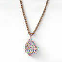 Aech Multicolor Rose Gold Necklace – Gradient Cubic Zirconia
