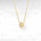 Collier Aech Cheli plaqué Or & chaîne argent 925