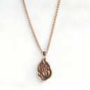 Aech Rose Gold Diamond Necklace – Aech Cheli Pendant set with black diamonds