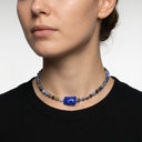 שרשרת Angeles Small – חרוזים ותליון פתק כחול