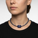 שרשרת Atlanta Small – חרוזים ותליון פתק כחול