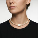 שרשרת Central Small – חרוזים ותליון פתק בצבע בז’