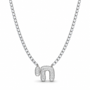 Collier tennis Haï argent 925 fond blanc