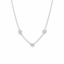 Collier trio Haï Maguen David Hamsa argent 925 fond blanc