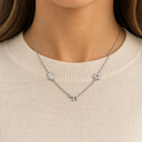 Collier trio Haï Maguen David Hamsa argent 925 porté