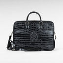 מחזיק מסמכים מעור קרוקו שחור – מהדורת Brillant