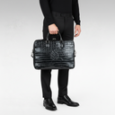 מחזיק מסמכים מעור קרוקו שחור – מהדורת Brillant