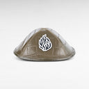 Kippa cuir croco Kaki – Broderie Aech Sheli