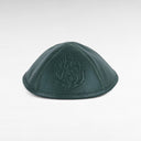 Kippa en cuir Kaki véritable Aesh sheli gaufrée | EliorNess