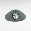 Kippa en lin Kaki – Broderie Aesh Sheli