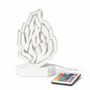 Boîte de Tsedaka lumineuse LED Aech Cheli blanche avec télécommande – Eliorness