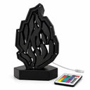 Boîte de Tsedaka lumineuse LED Aech Cheli noire avec télécommande – Eliorness