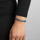 צמיד Petek פלדה – גימור קרוקו אפור