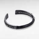 Petek Steel/Black Crocodile Cuff 