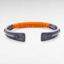 צמיד Petek מפלדה – גימור קרוקו כתום