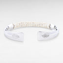 Petek Silver/Bright White Crocodile Cuff