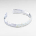 Petek Silver/Bright White Crocodile Cuff
