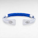 צמיד Petek מתכת – גימור קרוקו כחול חשמלי