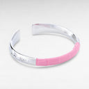 Petek Metal/Pink Crocodile Cuff 