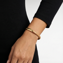 Petek Gold/Beige Croco Cuff 