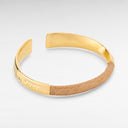 Petek Gold/Beige Croco Cuff 