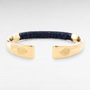 Petek Gold/Black Crocodile Cuff 