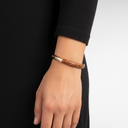 Petek RoseGold/Croc Brown Cuff 