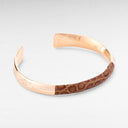 Petek RoseGold/Croc Brown Cuff 