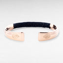 Petek RoseGold/Black Crocodile Cuff 