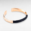 Petek RoseGold/Black Crocodile Cuff 