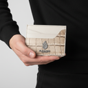 מחזיק כרטיסים בז׳ – עור אמיתי