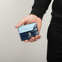 מחזיק כרטיסים כחול כהה – עור אמיתי