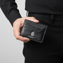 מחזיק כרטיסים שחור – דגם כפול