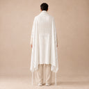 Tallit Personnalisé Blanc – broderie Ménorah