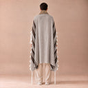 Tallit Personnalisé – Marron & Doré – sans symbole
