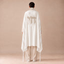 Tallit Personnalisé Beige Signature – broderie Haï
