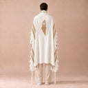 Tallit Personnalisé Camel & Or – broderie Terre d'Israël