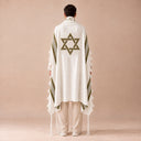 Tallit Personnalisé Kaki – broderie Maguen David