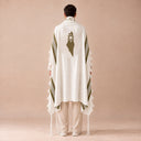 Tallit Personnalisé Kaki – broderie Terre d'Israël
