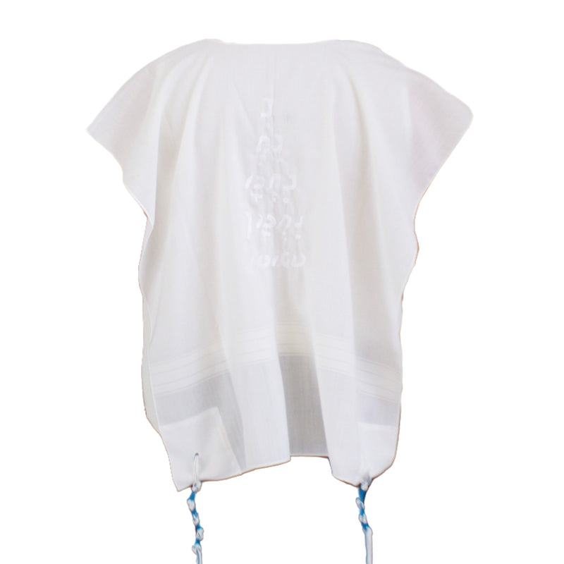 •TALLIT.KATAN: WHITE•